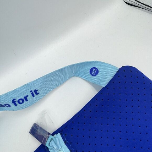 Weight Watchers Women's Zippered Shoe Bag 13"X11" Blue - Picture 7 of 11